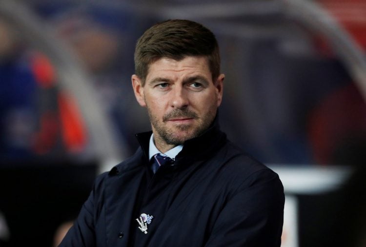 Imagem de Steven Gerrad como treinador do Rangers