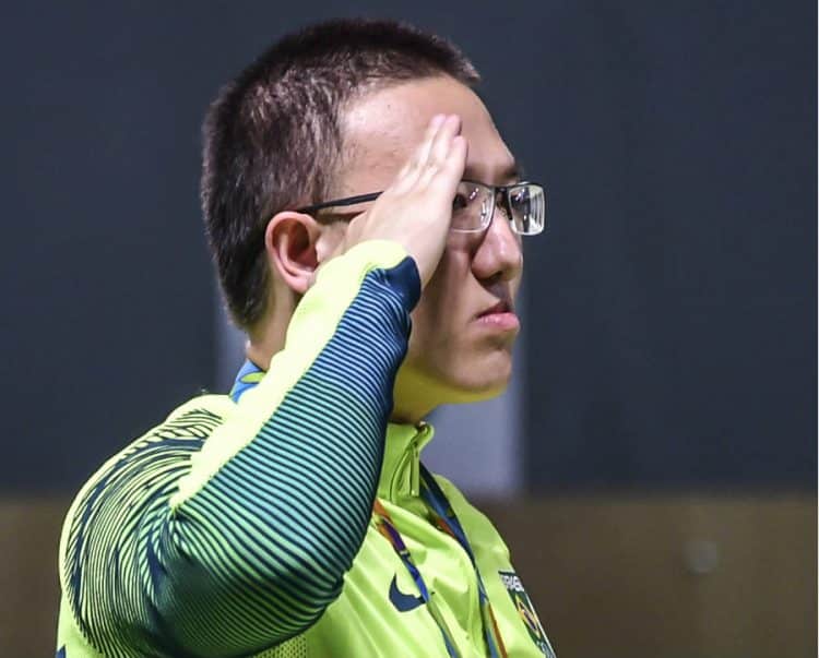 Imagem de Felipe Wu, atleta militar brasileiro