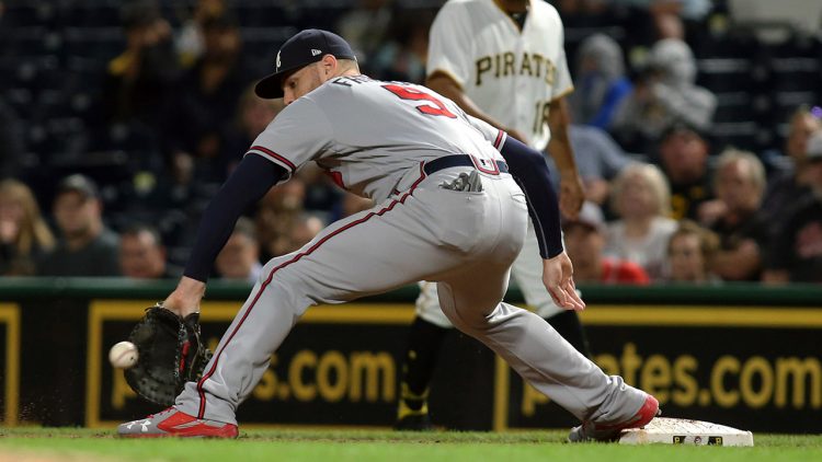 Freddie Freeman em atuação pelo Atlanta Braves