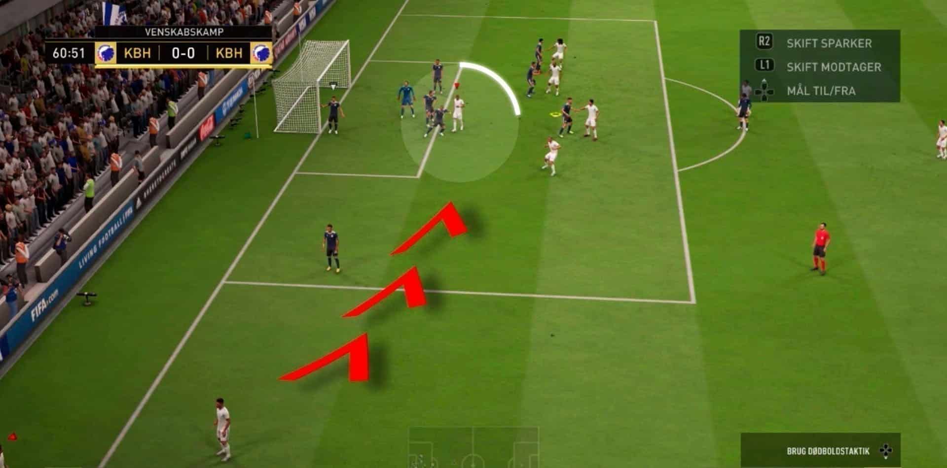 como cobrar escanteio fifa 21