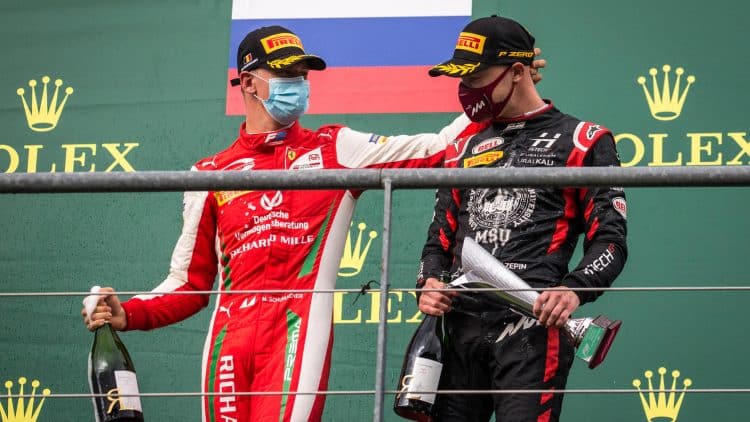 Mick Schumacher e Nikita Mazepin, pilotos da Haas F1 em 2021