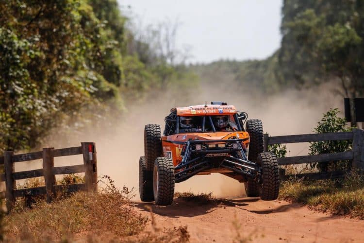 Imagem de trecho do Rally dos Sertões