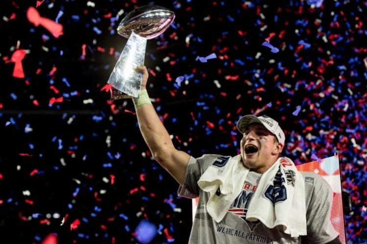 Rob Gronkowski, 3 vezes campeão do Super Bowl