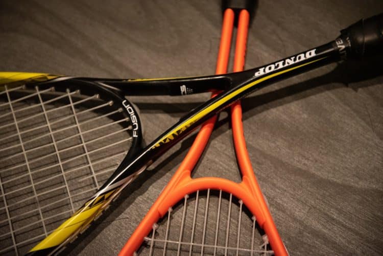 Os tipos de raquete de squash