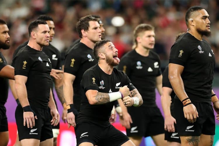Os All Blacks, a seleção de rugby da Nova Zelândia