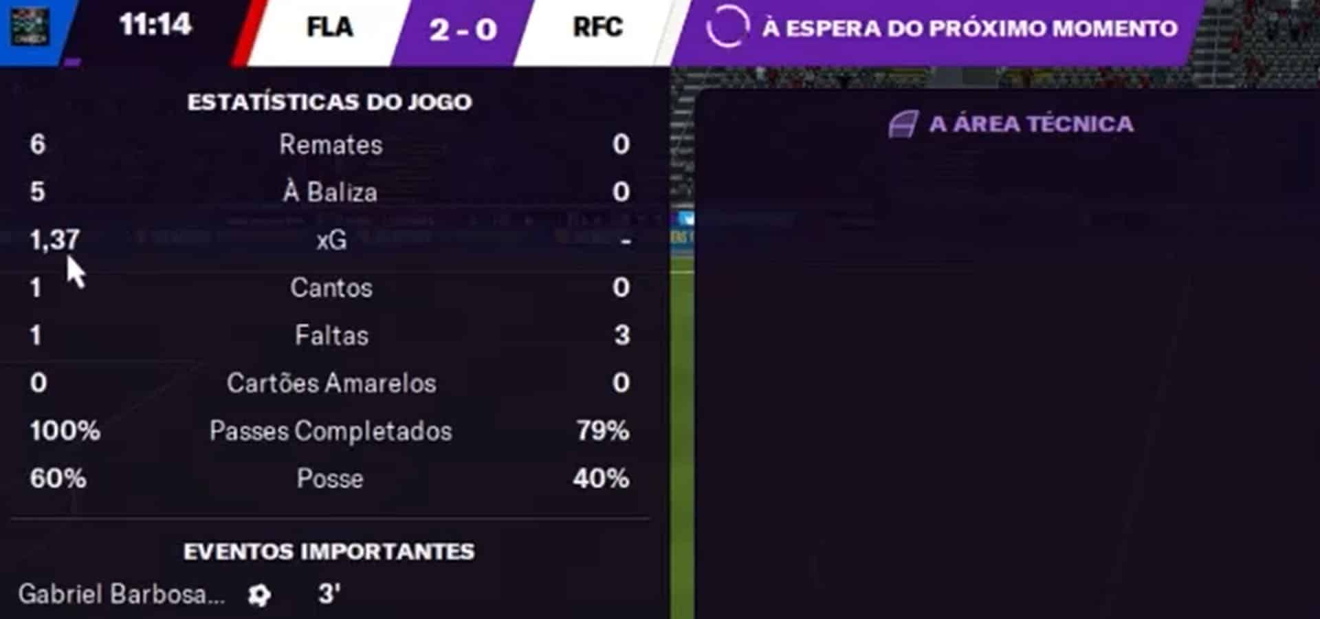 xG no Football Manager