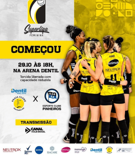 Praia clube x Pinheiros  – 1ª rodada da Superliga