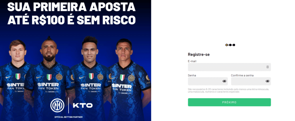 Realizando o registro na plataforma