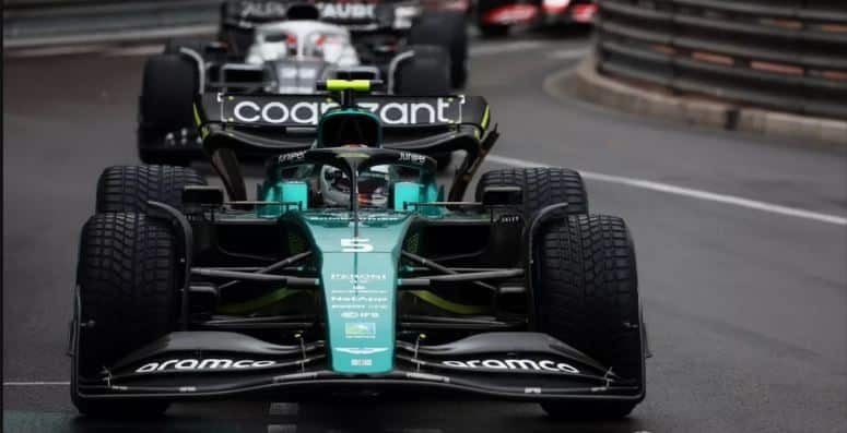 Aston Martin de Sebastian Vettel em Mônaco. Foto: Glenn Dunbar/ Motorsport Images