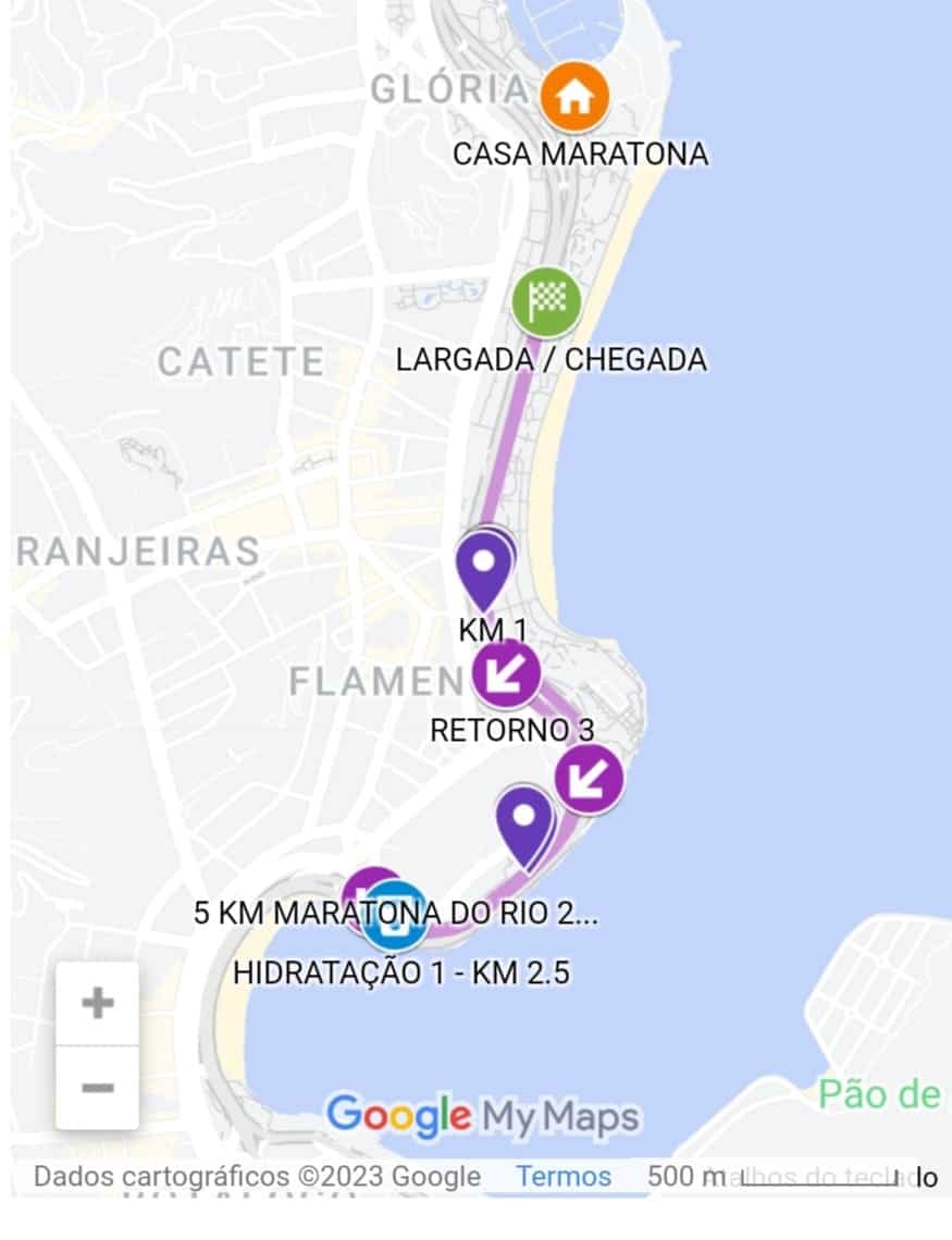 Maratona do Rio de 2023 percurso de 5 km