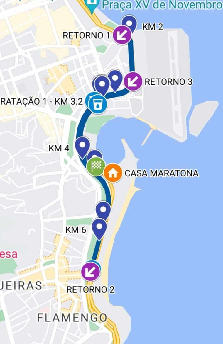 Maratona do Rio de 2023 percurso de 10 km