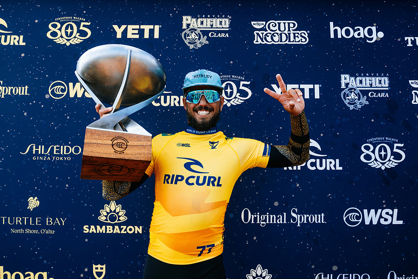 “Filipe Toledo vai vencer novamente”, surfista no circuito faz previsão para 2024