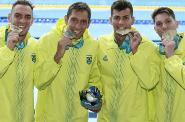 Brasil quebra recorde na natação do Pan 2023 e mira EUA