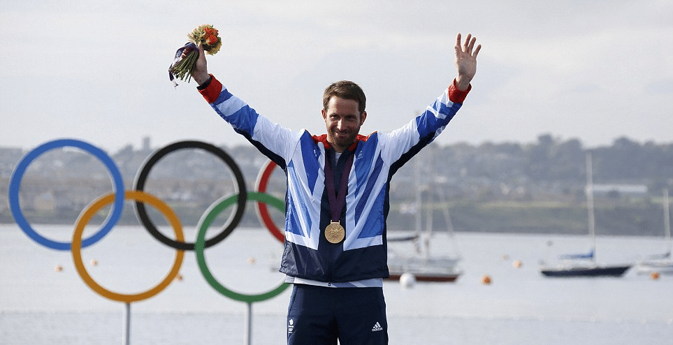 Ben Ainslie é o maior campeão olímpico na vela com 4 medalhas de ouro 