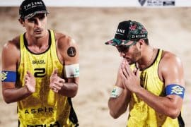 Campanha no Finals de Vôlei de Praia fecha ano inconstante de André e George