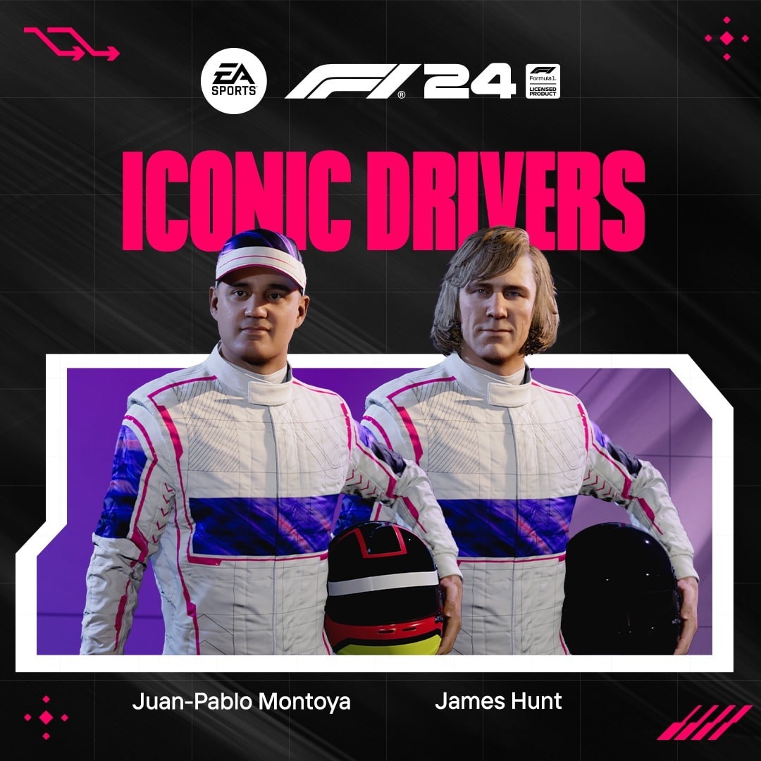 Felipe Massa, Ayrton Senna e mais! F1 2024 apresenta pilotos históricos