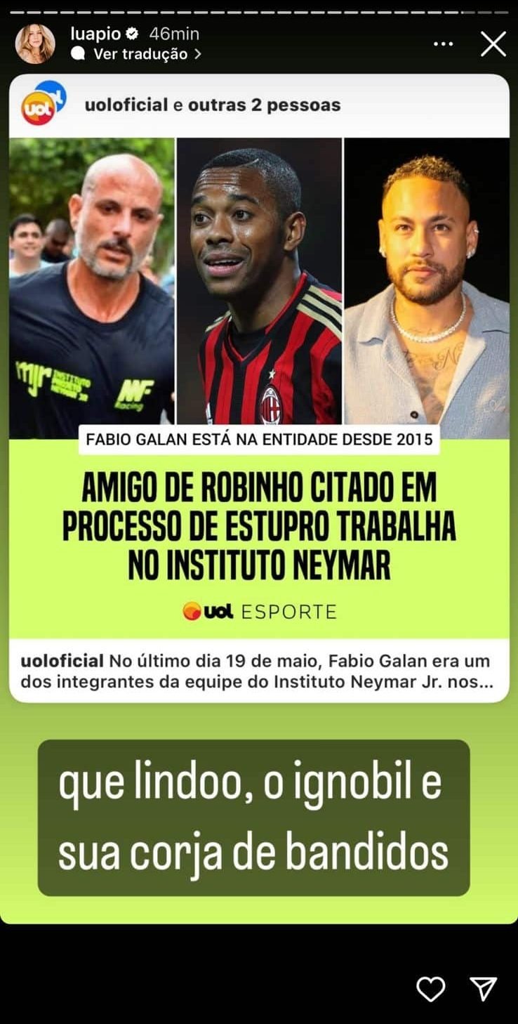 Luana Piovani Neymar Robinho
