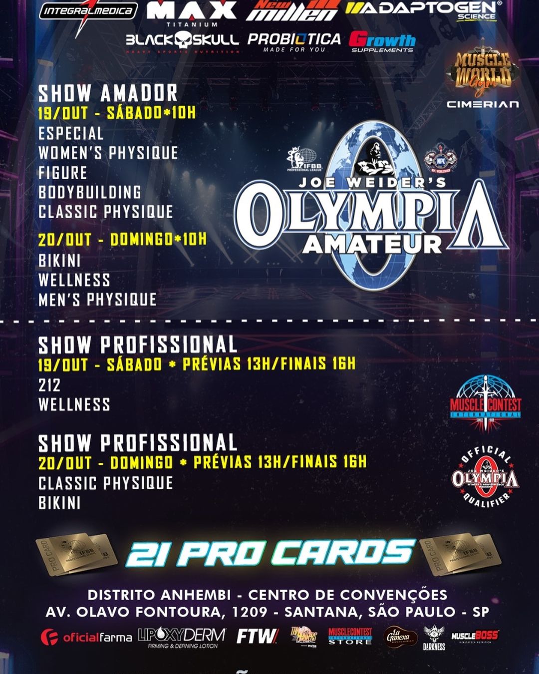 Com Ramon Dino! Tudo sobre o Mr. Olympia Brasil 2024 data, horário